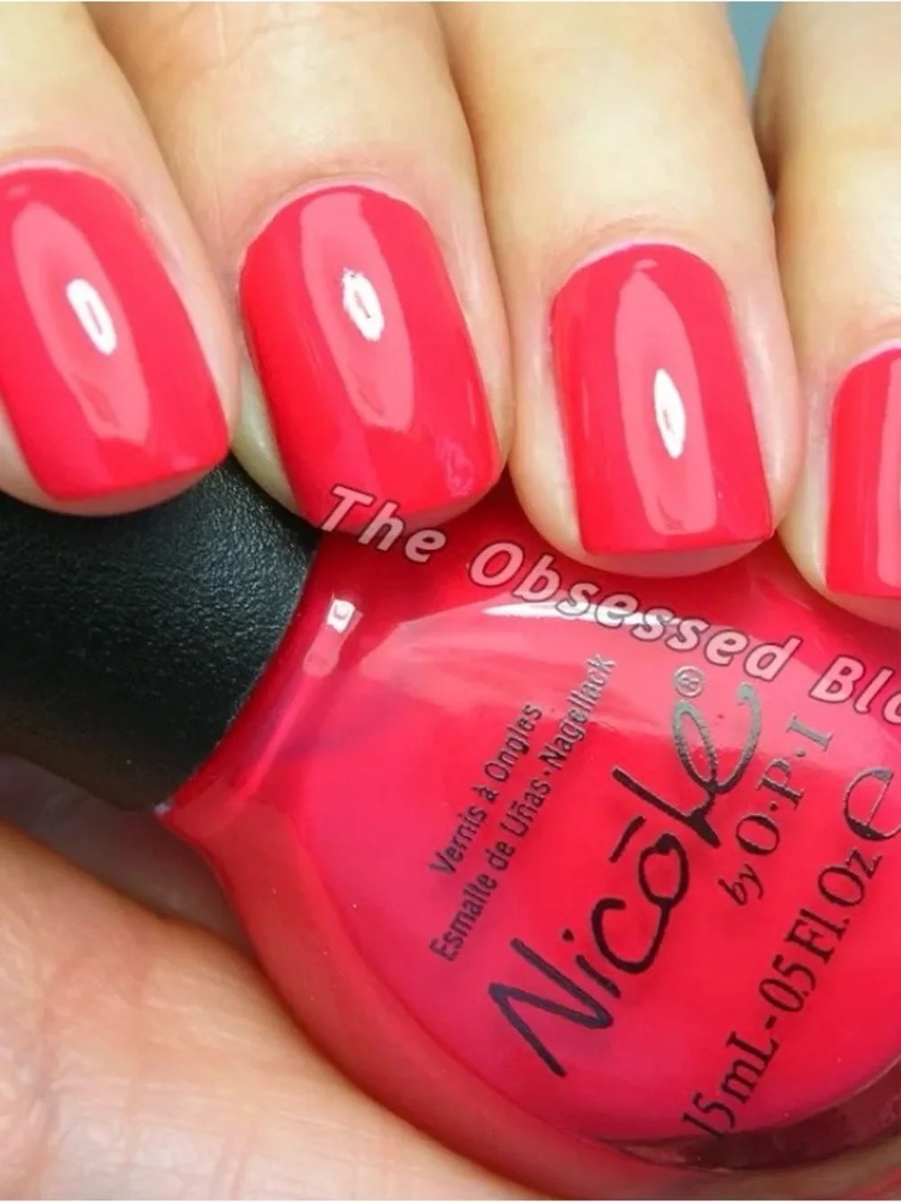 OPI Nicole by OPI “Please red-cycle in 407 in apple red